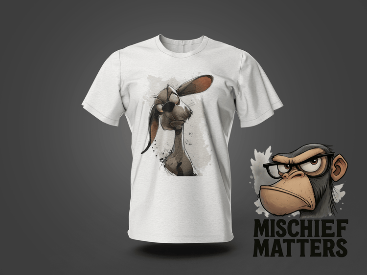 Mischief Matters: Snarky Critter Cartoon Apparel - RMA APPAREL - Roclla Media Apparel Store