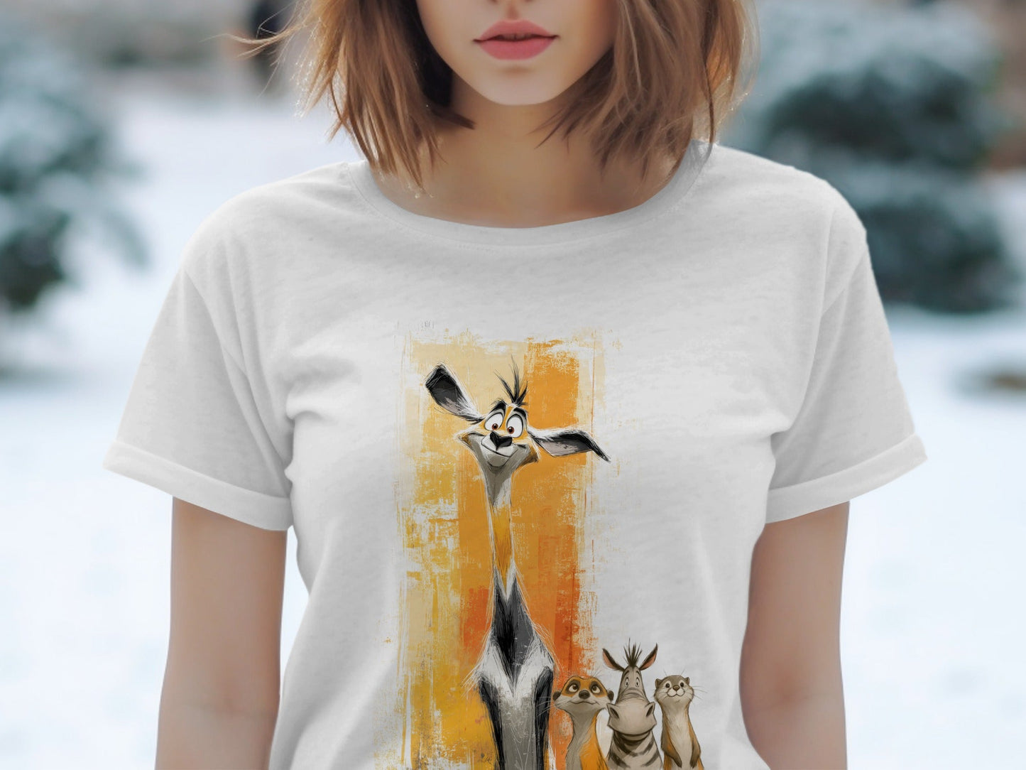 RMA APPAREL Animals T-Shirt, S - 5XL, Wildlife Tees, Zoo Animal Lover Gift - Moodimals Unisex T-Shirt - RMA APPAREL - Roclla Media Apparel Store