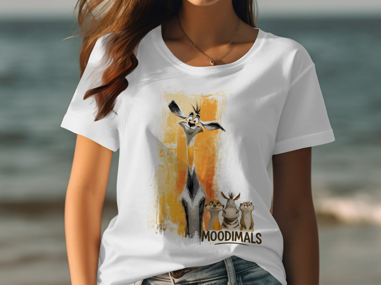 RMA APPAREL Animals T-Shirt, S - 5XL, Wildlife Tees, Zoo Animal Lover Gift - Moodimals Unisex T-Shirt - RMA APPAREL - Roclla Media Apparel Store