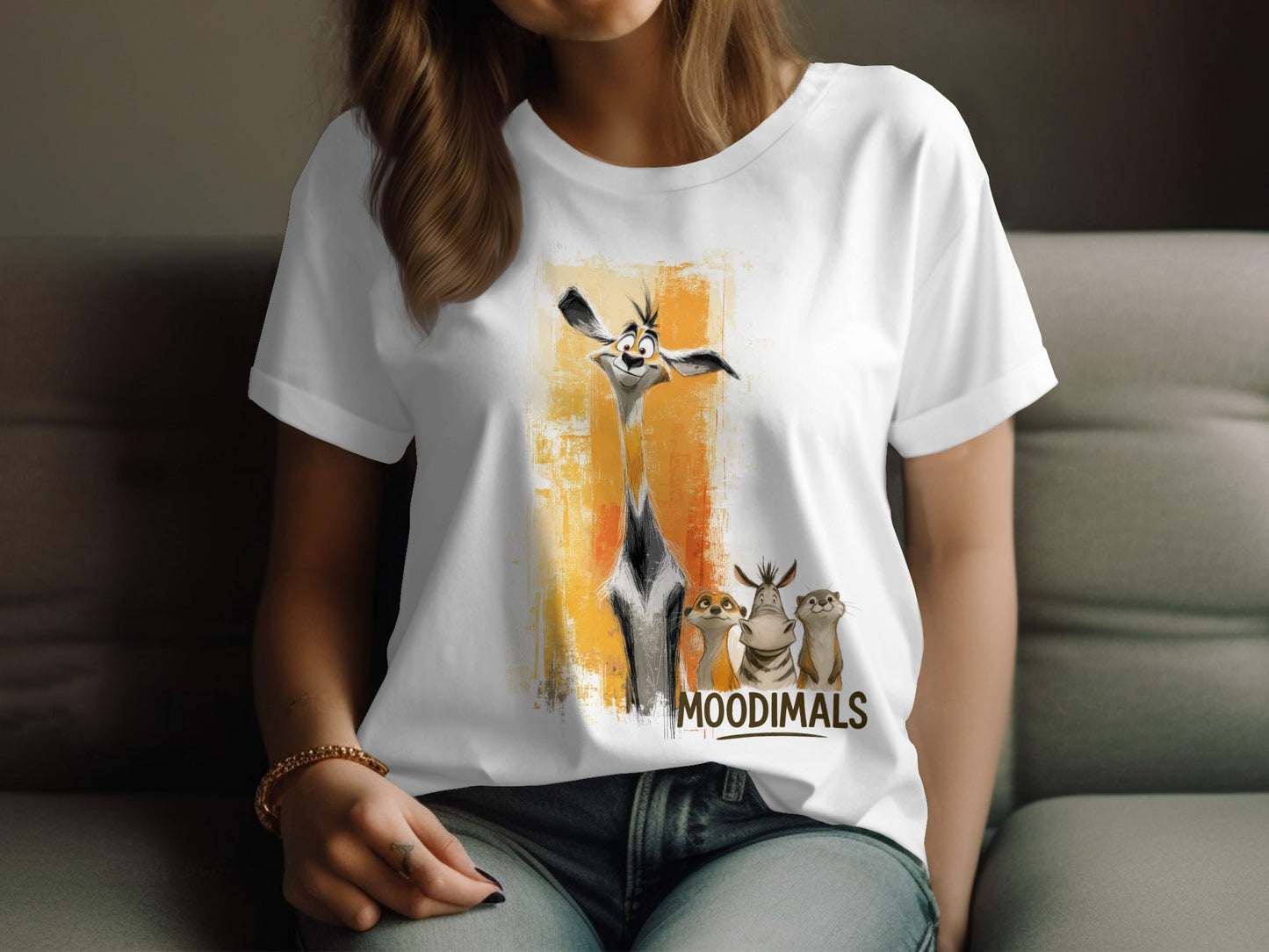 RMA APPAREL Animals T-Shirt, S - 5XL, Wildlife Tees, Zoo Animal Lover Gift - Moodimals Unisex T-Shirt - RMA APPAREL - Roclla Media Apparel Store