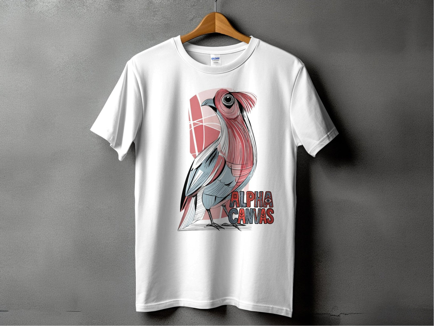 RMA APPAREL Artistic Cockatoo Wildlife Illustration T-Shirt - DFTW - White T-Shirt - RMA APPAREL - Roclla Media Apparel Store