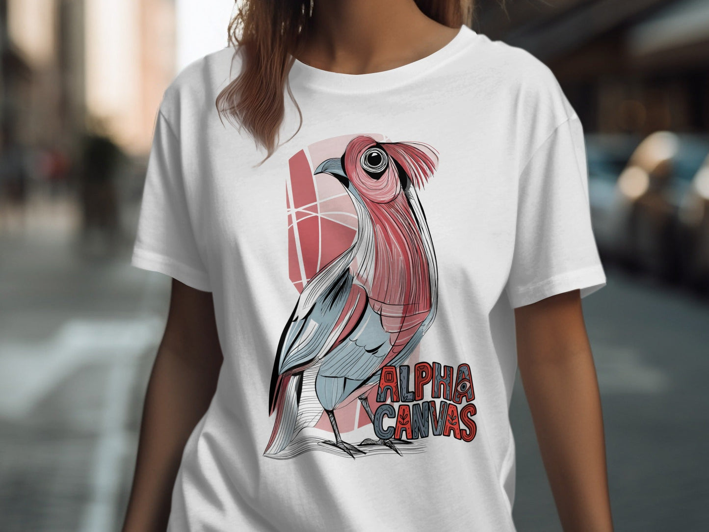 RMA APPAREL Artistic Cockatoo Wildlife Illustration T-Shirt - DFTW - White T-Shirt - RMA APPAREL - Roclla Media Apparel Store