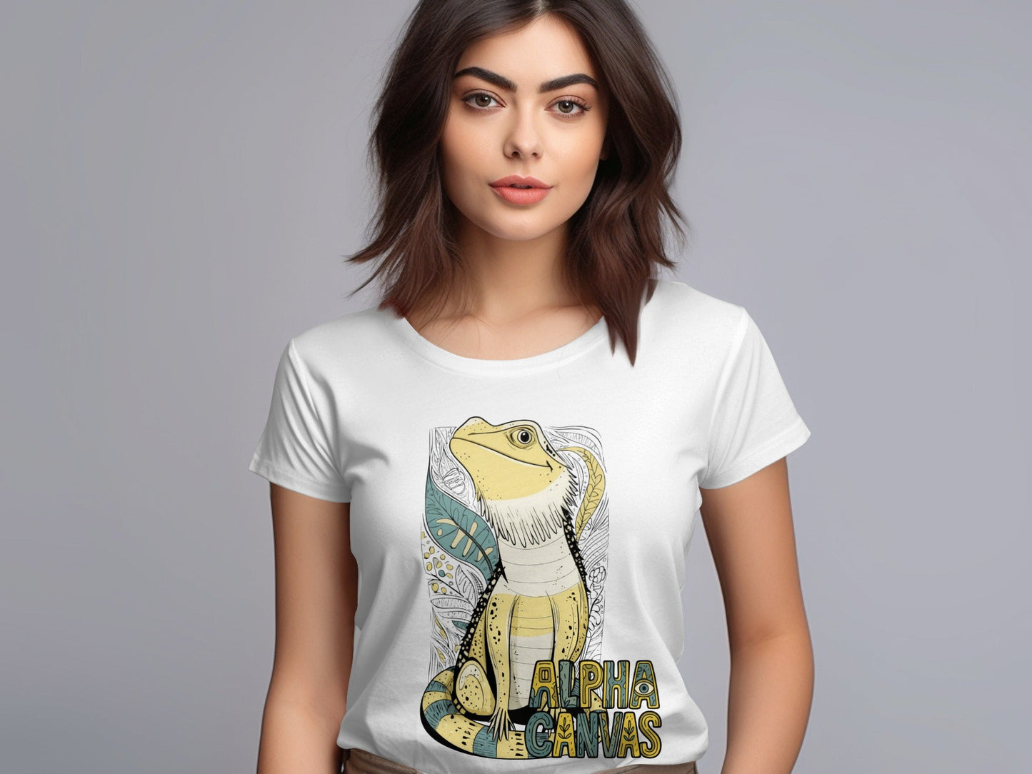 RMA APPAREL Bearded Dragon Graphic Unisex T-Shirt Sizes S - 5XL - DFTW - White T-Shirt - RMA APPAREL - Roclla Media Apparel Store