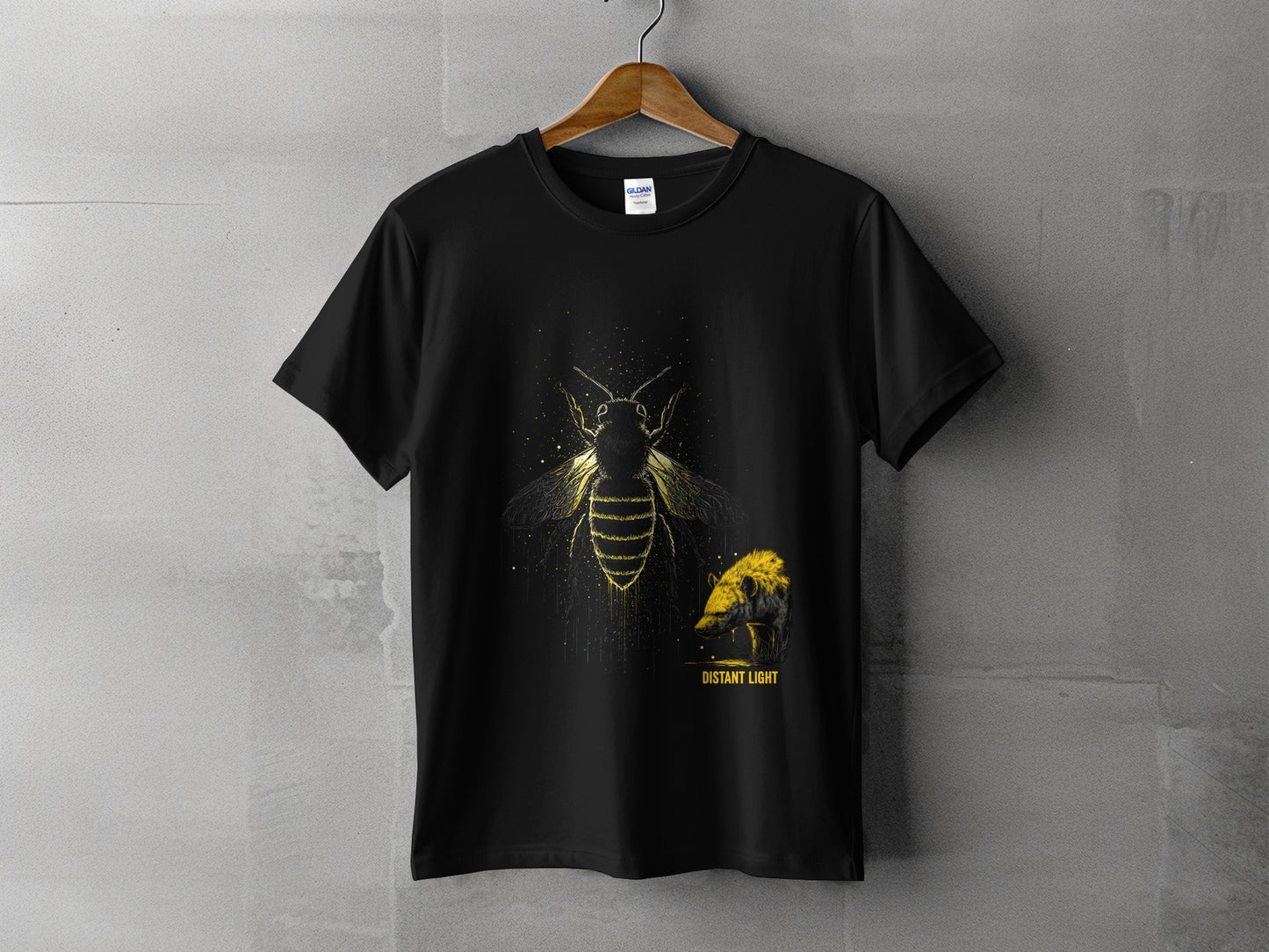 RMA APPAREL Bee illustration Wildlife Graphic Unisex T-Shirt - Distant Light White T-Shirts - RMA APPAREL - Roclla Media Apparel Store