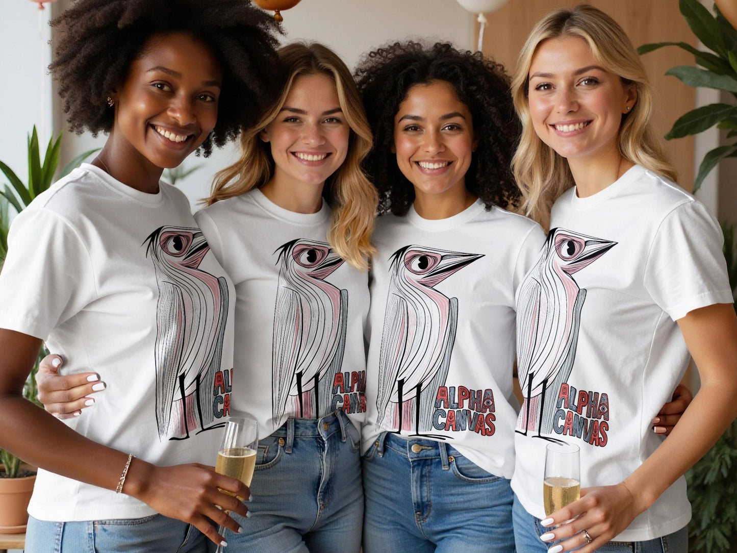 RMA APPAREL Bird Silhouette Sizes S to 5XL Unisex T-Shirt - DFTW - White T-Shirt - RMA APPAREL - Roclla Media Apparel Store