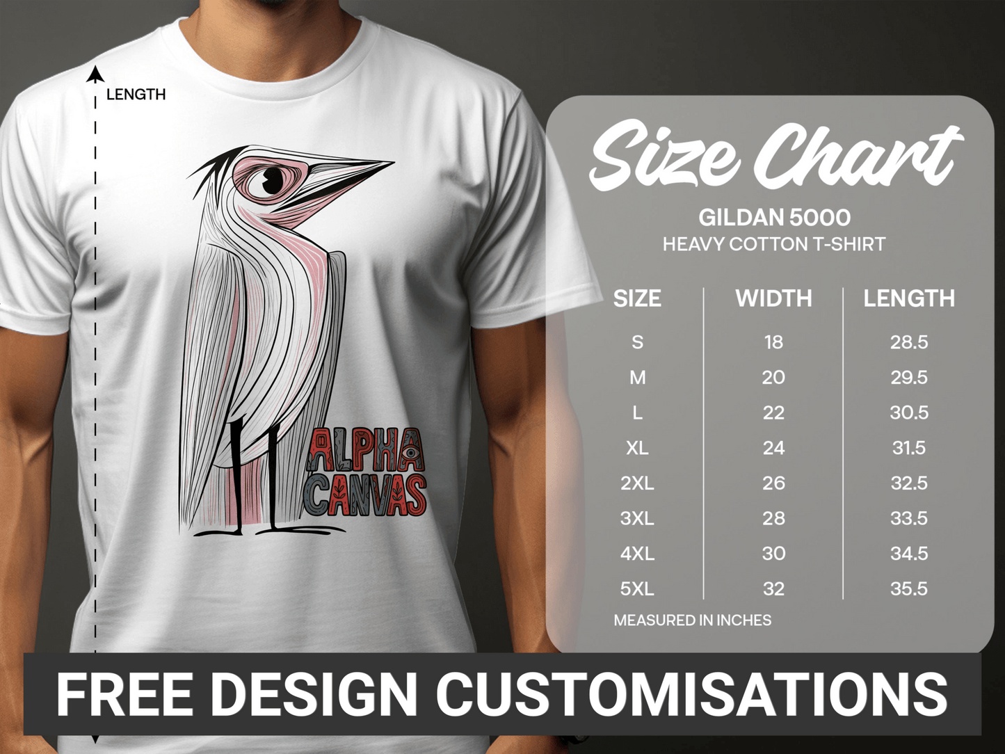 RMA APPAREL Bird Silhouette Sizes S to 5XL Unisex T-Shirt - DFTW - White T-Shirt - RMA APPAREL - Roclla Media Apparel Store