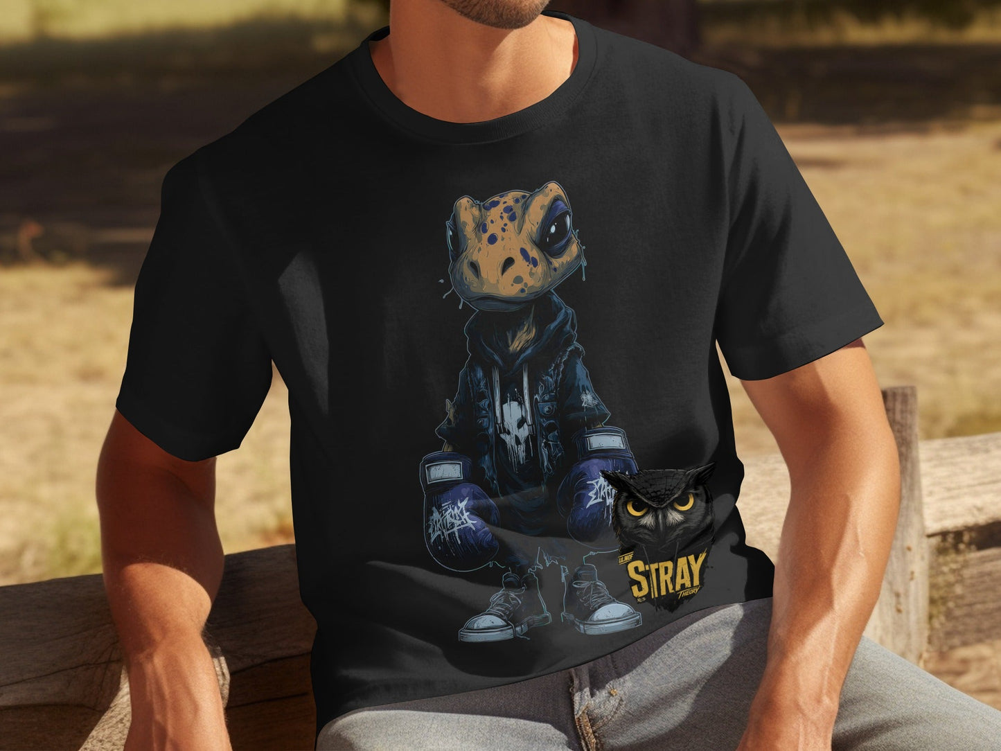 RMA APPAREL Boxing Frog Wildlife Unisex T-Shirt Sizes S to 5XL T-Shirt - Stray Theory White T-Shirts - RMA APPAREL - Roclla Media Apparel Store
