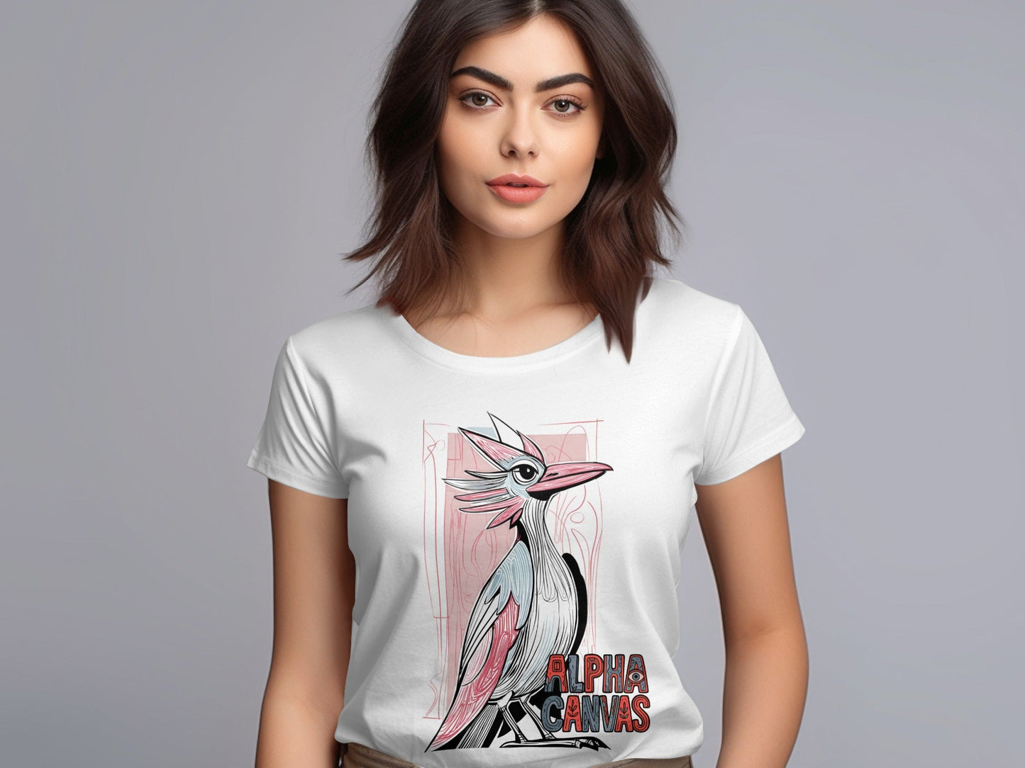 RMA APPAREL Cartoon Bird Graphic Mens Unisex T-Shirt - DFTW - White T-Shirt - RMA APPAREL - Roclla Media Apparel Store