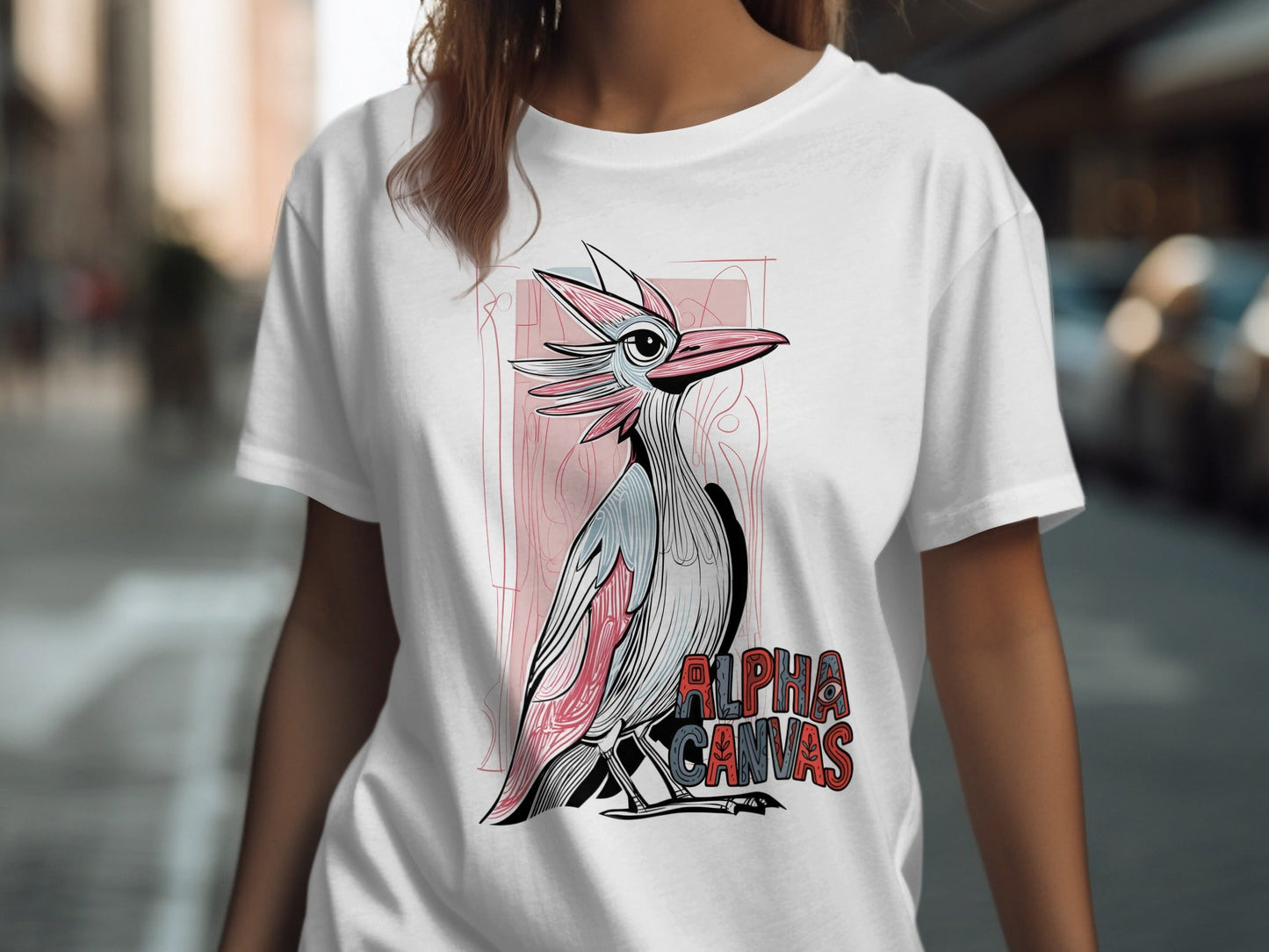 RMA APPAREL Cartoon Bird Graphic Mens Unisex T-Shirt - DFTW - White T-Shirt - RMA APPAREL - Roclla Media Apparel Store