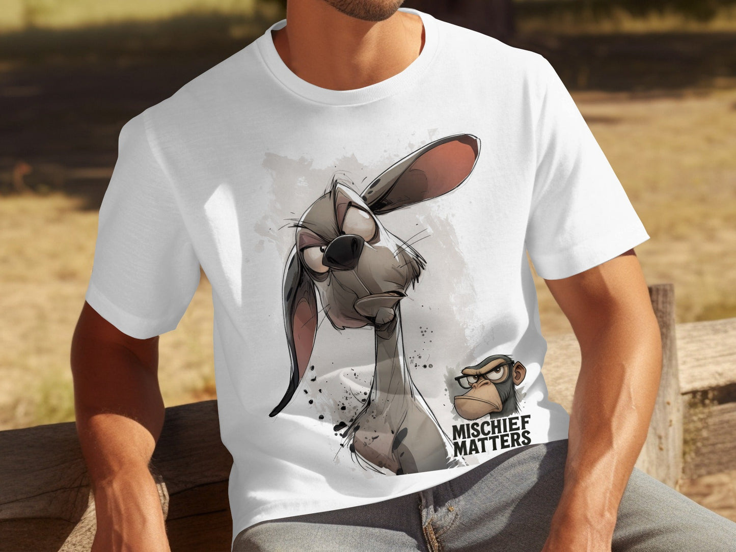 RMA APPAREL Cartoon Dog T-Shirt S - 5XL, Unique Dog Tee, Funny Dog Shirt - Mischief Matters White T-shirt - RMA APPAREL - Roclla Media Apparel Store
