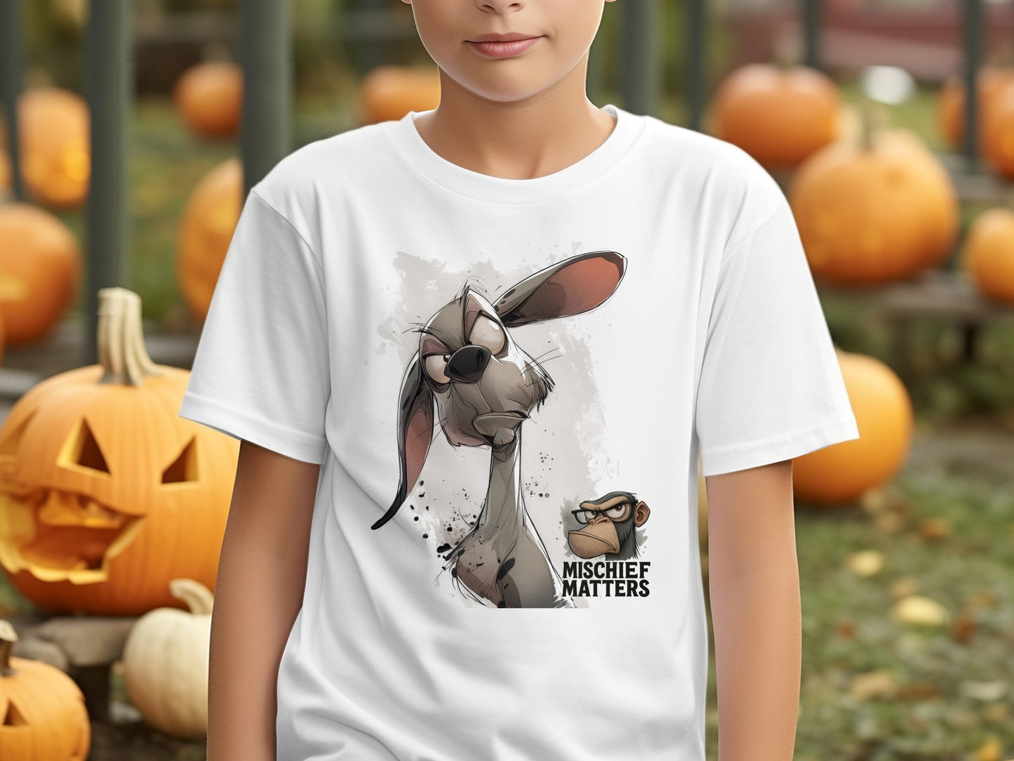 RMA APPAREL Cartoon Dog T-Shirt S - 5XL, Unique Dog Tee, Funny Dog Shirt - Mischief Matters White T-shirt - RMA APPAREL - Roclla Media Apparel Store