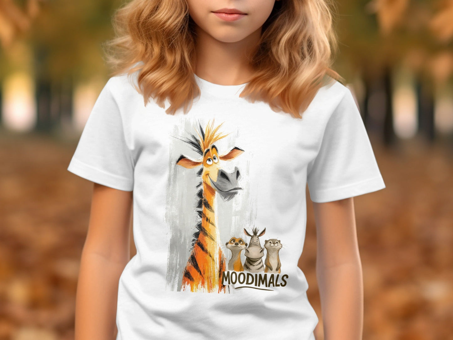 RMA APPAREL Cartoon Wildlife T-Shirt, Giraffe, Zebra, Unisex S - 5XL - Moodimals Unisex T-Shirt - RMA APPAREL - Roclla Media Apparel Store