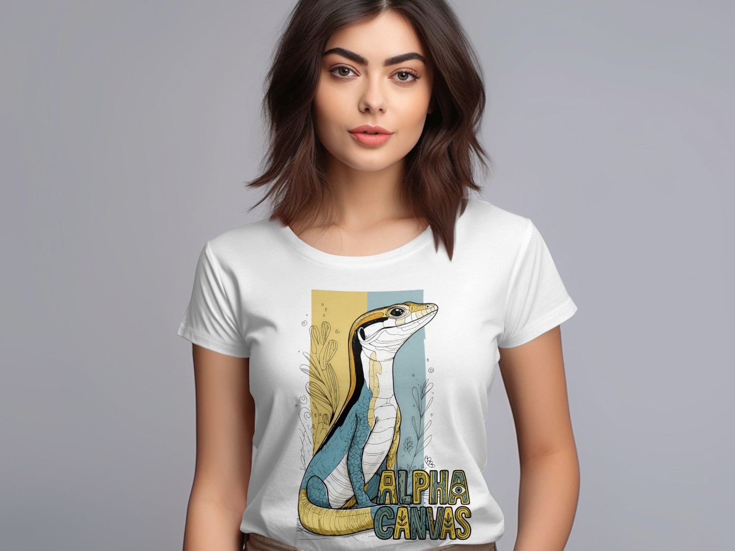 RMA APPAREL Colorful Skink Wildlife Unisex T-Shirt Sizes S - 5XL - DFTW - White T-Shirt - RMA APPAREL - Roclla Media Apparel Store