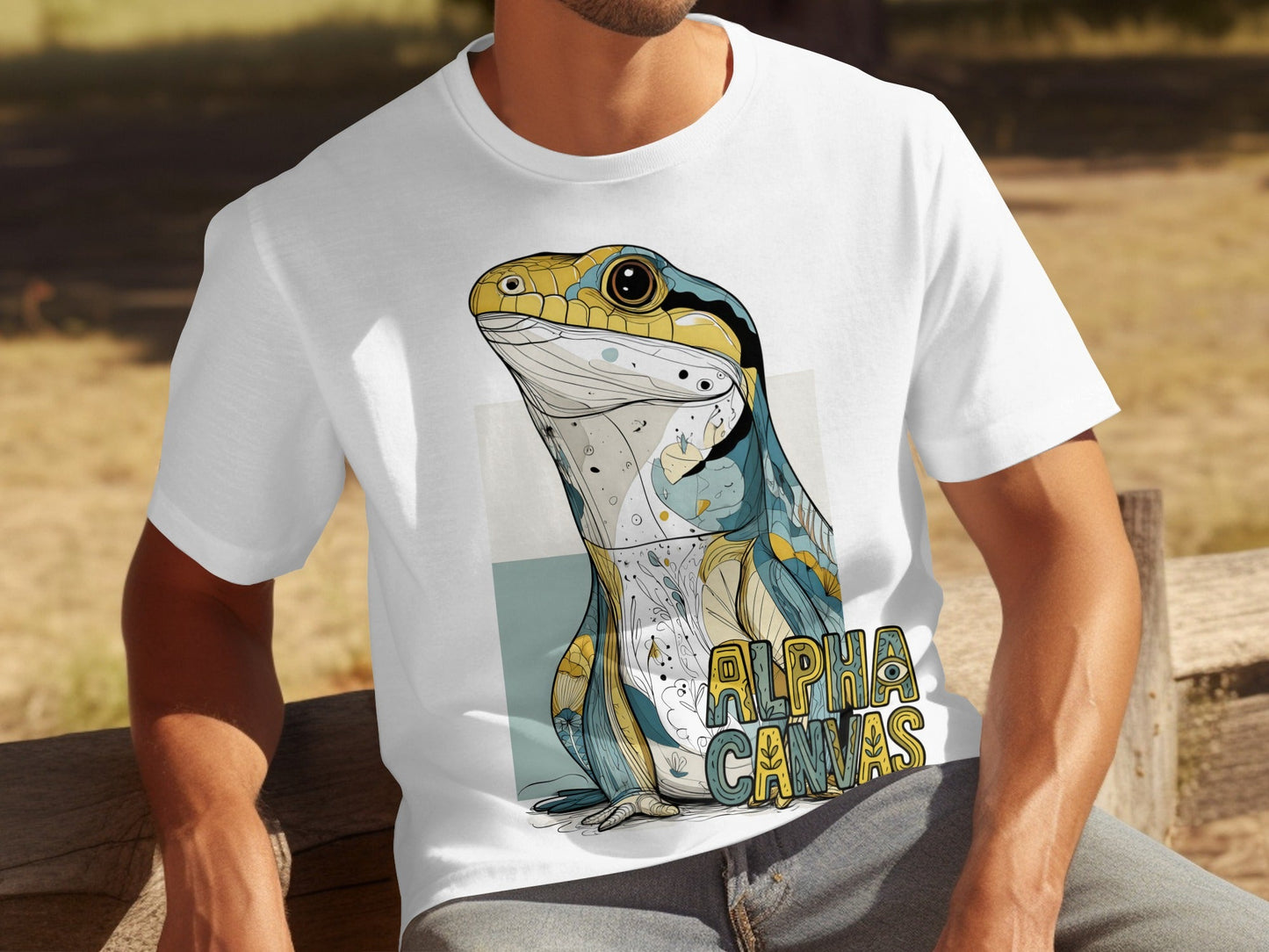 RMA APPAREL Cool Lizard Graphic Unisex Sizes S - 5XL T-Shirt - DFTW - White T-Shirt - RMA APPAREL - Roclla Media Apparel Store