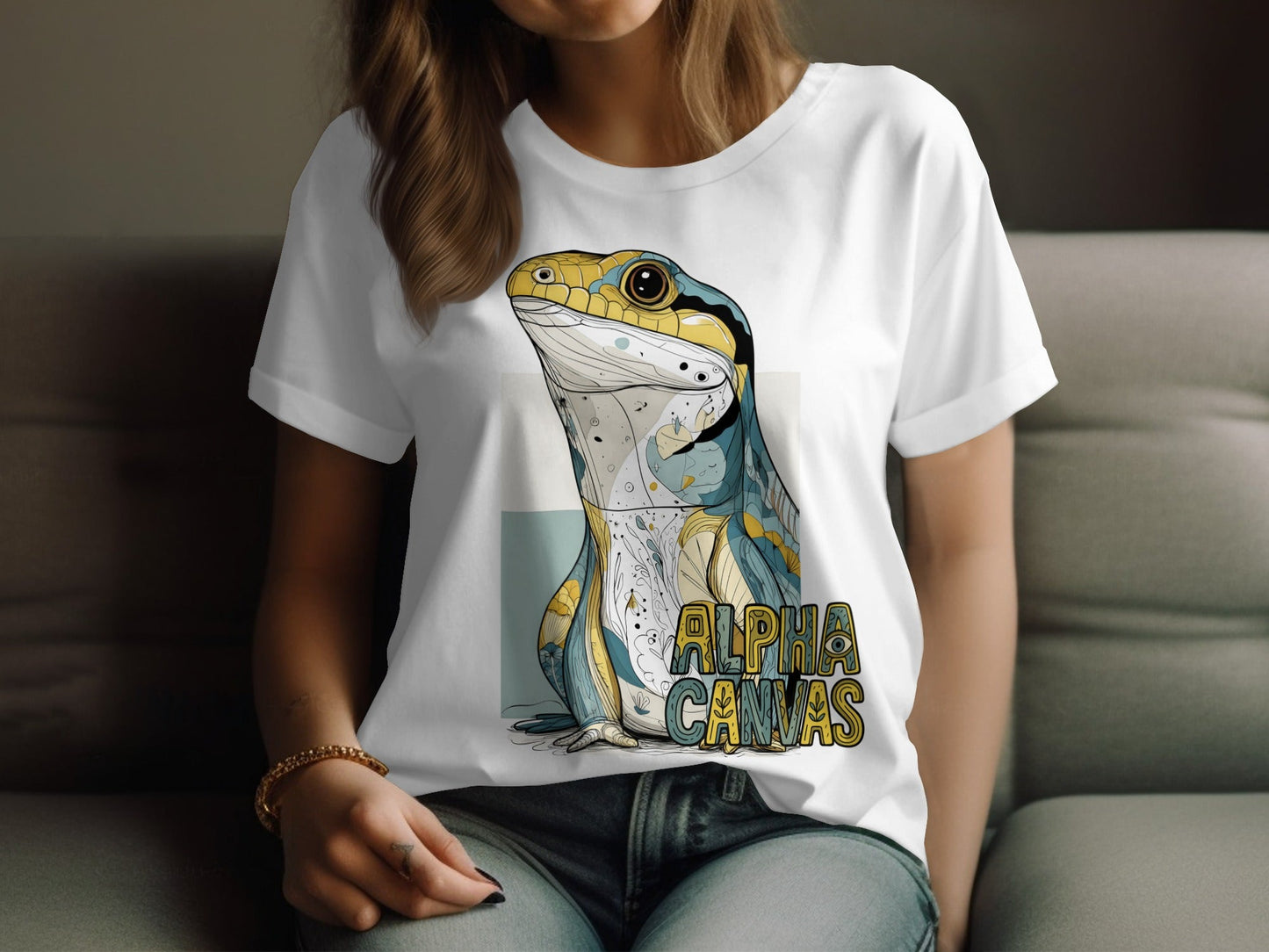 RMA APPAREL Cool Lizard Graphic Unisex Sizes S - 5XL T-Shirt - DFTW - White T-Shirt - RMA APPAREL - Roclla Media Apparel Store