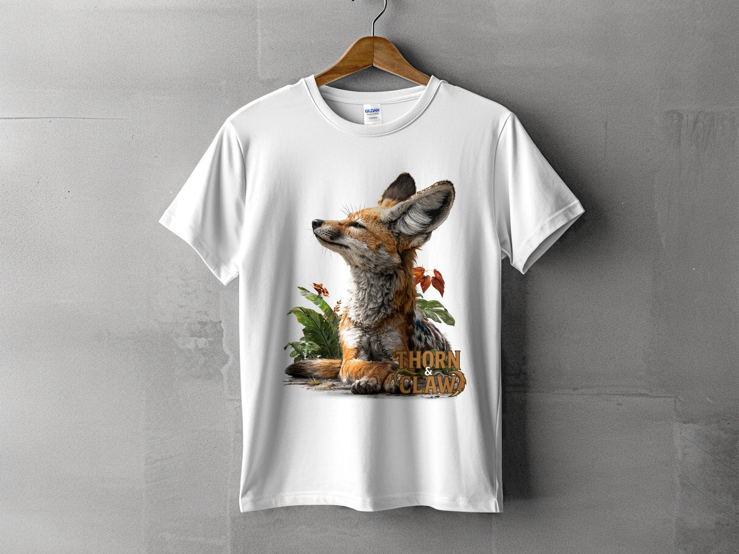 RMA APPAREL Fennec Fox Wildlife Unisex Sizes S to 5XL T-Shirt - Thorn & Claw White T-Shirts - RMA APPAREL - Roclla Media Apparel Store