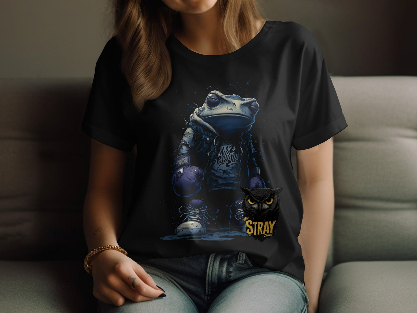 RMA APPAREL Fighting Frog Unisex T-Shirt Sizes S to 5XL T-Shirt - Stray Theory White T-Shirts - RMA APPAREL - Roclla Media Apparel Store