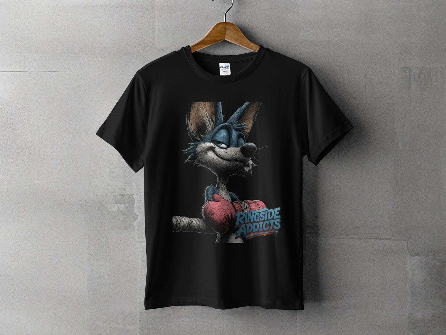 RMA APPAREL Fox Boxing with Ringside Addicts Unisex T-Shirt - Ringside Addicts White T-Shirt - RMA APPAREL - Roclla Media Apparel Store