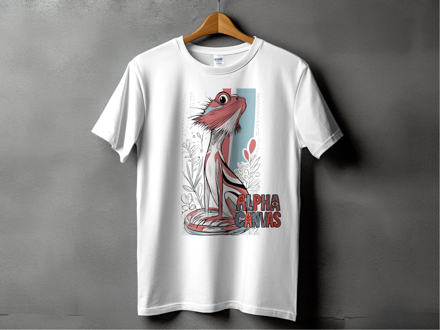 RMA APPAREL Frilled Neck Lizard Wildlife Animal T-Shirt Sizes - DFTW - White T-Shirt - RMA APPAREL - Roclla Media Apparel Store