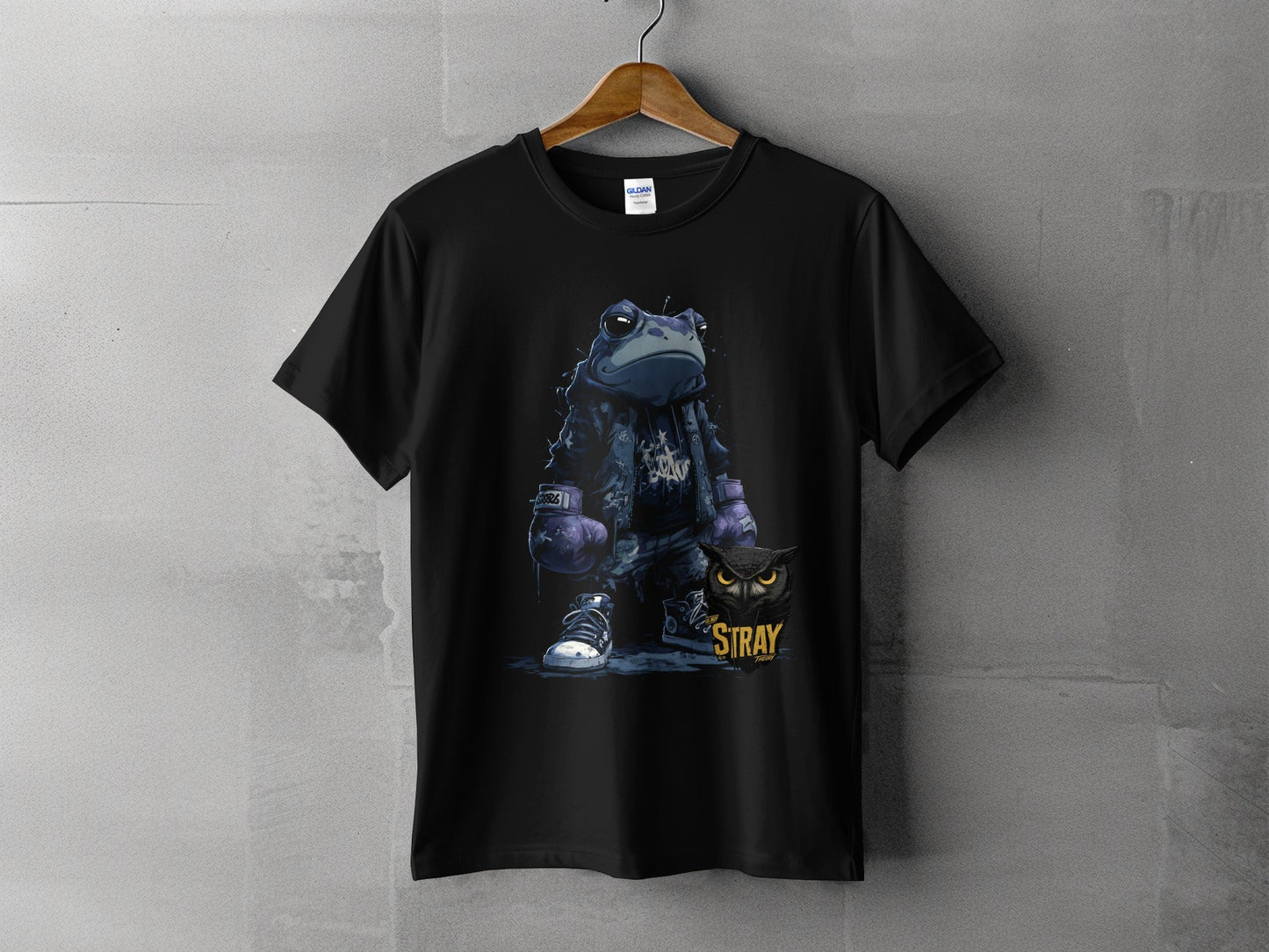 RMA APPAREL Frog Boxer Urban Art Unisex T-Shirt Sizes S to 5XL T-Shirt - Stray Theory White T-Shirts - RMA APPAREL - Roclla Media Apparel Store