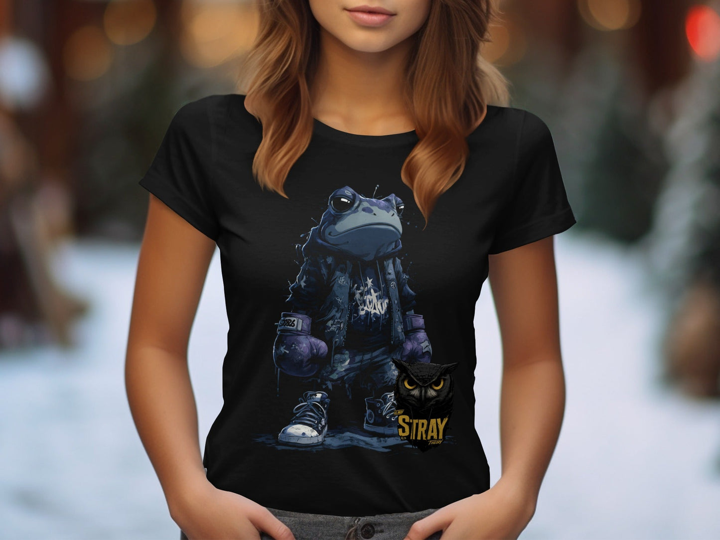 RMA APPAREL Frog Boxer Urban Art Unisex T-Shirt Sizes S to 5XL T-Shirt - Stray Theory White T-Shirts - RMA APPAREL - Roclla Media Apparel Store