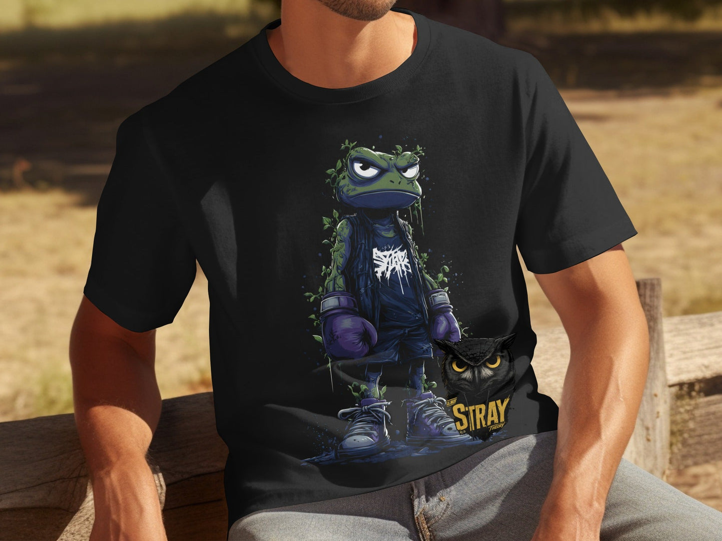 RMA APPAREL Frog Boxer Wildlife Streetwear Unisex T-Shirt - Stray Theory White T-Shirts - RMA APPAREL - Roclla Media Apparel Store