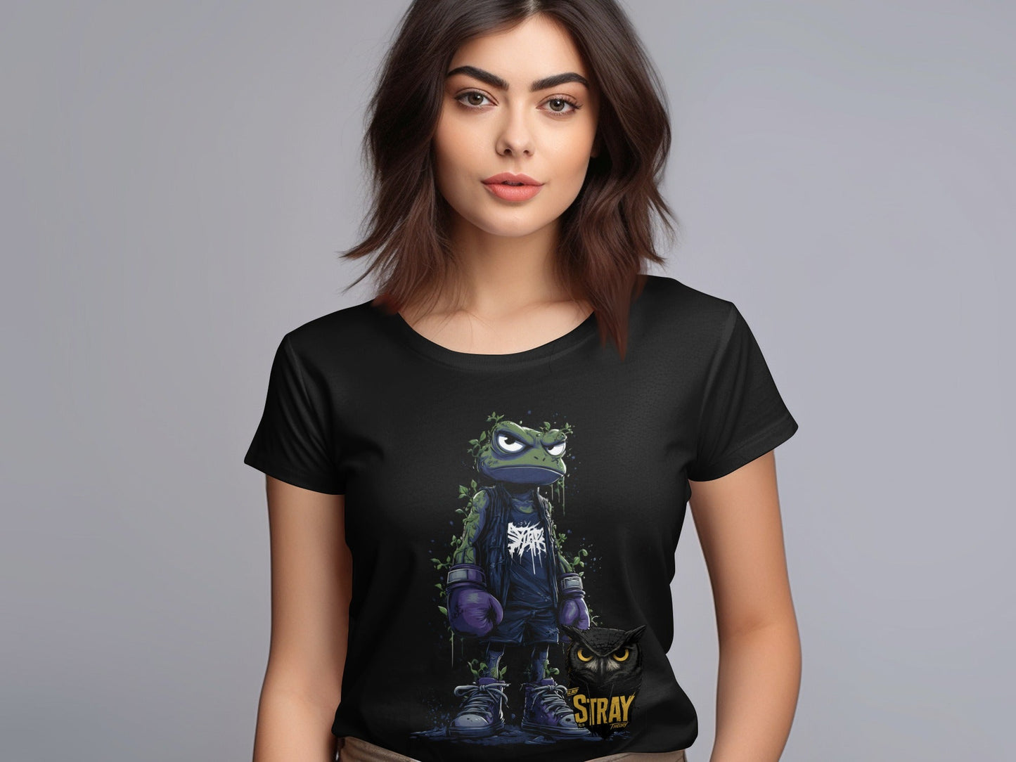 RMA APPAREL Frog Boxer Wildlife Streetwear Unisex T-Shirt - Stray Theory White T-Shirts - RMA APPAREL - Roclla Media Apparel Store