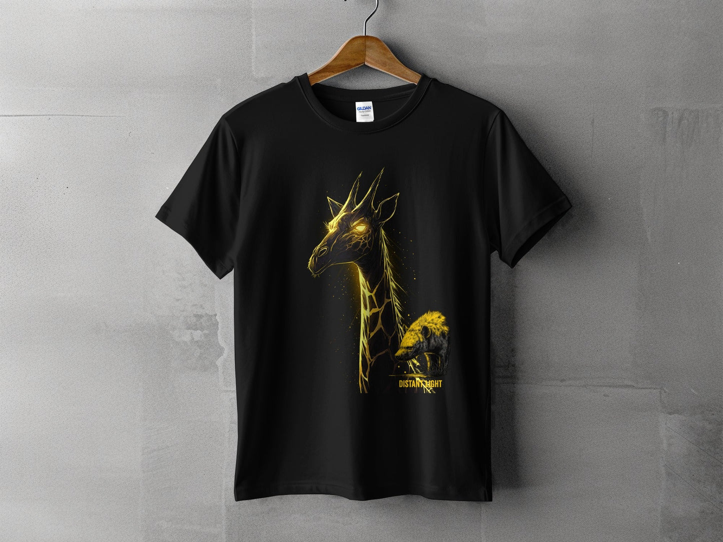 RMA APPAREL Giraffe illustration Graphic Art Sizes S to 5XL T-Shirt - Distant Light White T-Shirts - RMA APPAREL - Roclla Media Apparel Store