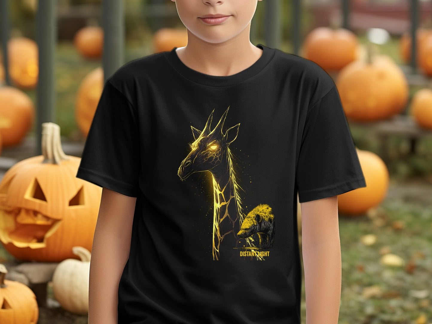 RMA APPAREL Giraffe illustration Graphic Art Sizes S to 5XL T-Shirt - Distant Light White T-Shirts - RMA APPAREL - Roclla Media Apparel Store