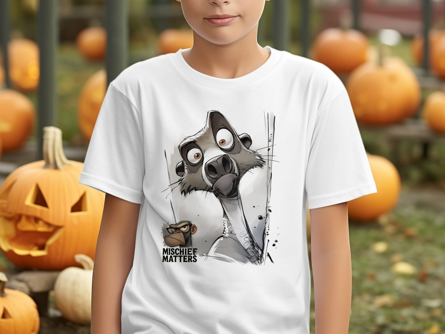 RMA APPAREL Honey Badger T-Shirt, Funny Animal Tee, Unisex Sizes S - 5XL - Mischief Matters White T-shirt - RMA APPAREL - Roclla Media Apparel Store