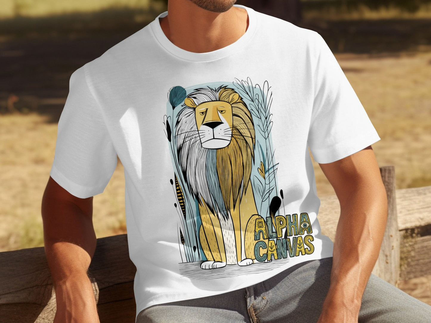 RMA APPAREL Lion Graphic Design Unisex T-Shirt Sizes S to 5XL T-Shirt - DFTW - White T-Shirt - RMA APPAREL - Roclla Media Apparel Store