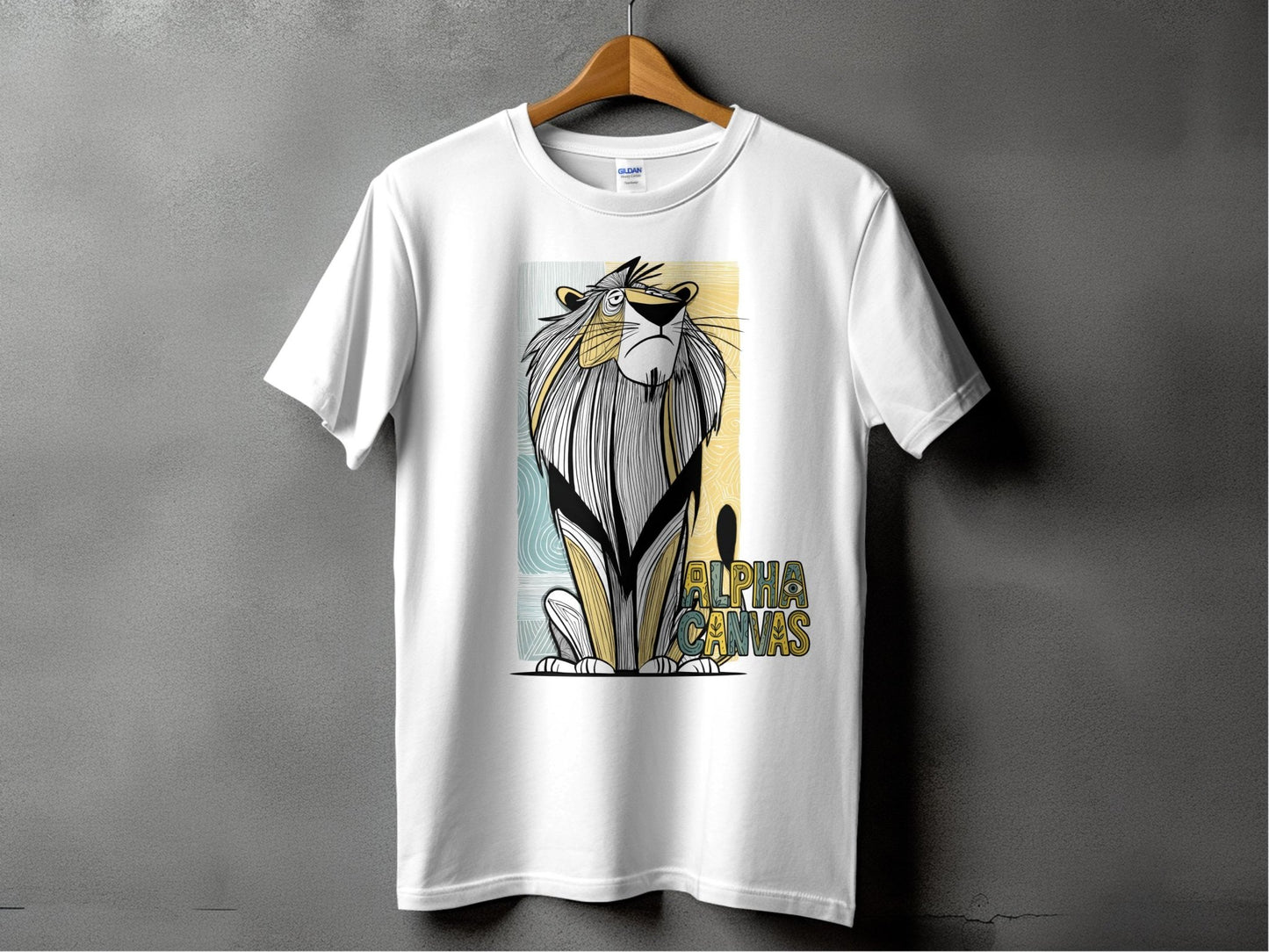 RMA APPAREL Lion Graphic Sizes S to 5XL Wildlife T-Shirt - DFTW - White T-Shirt - RMA APPAREL - Roclla Media Apparel Store