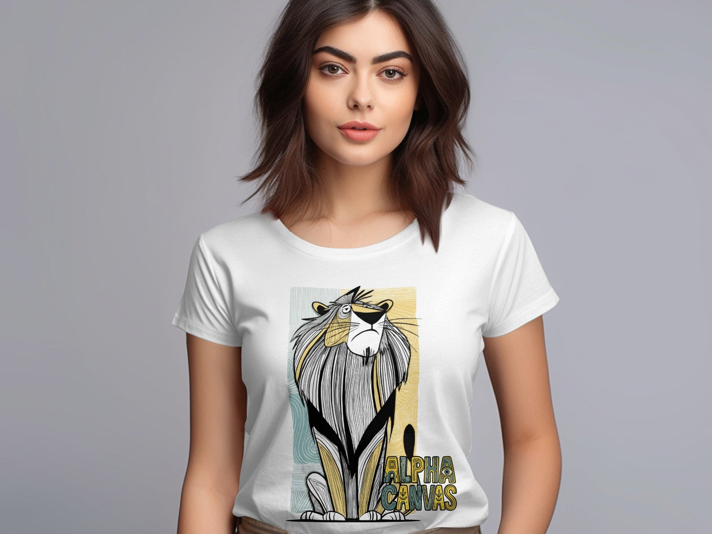 RMA APPAREL Lion Graphic Sizes S to 5XL Wildlife T-Shirt - DFTW - White T-Shirt - RMA APPAREL - Roclla Media Apparel Store