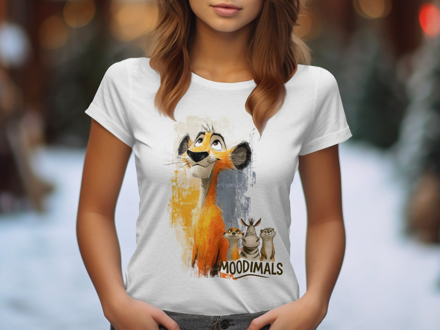 RMA APPAREL Lion T-Shirt, Unisex Wildlife Tee, S - 5XL, Animal Friends - Moodimals Unisex T-Shirt - RMA APPAREL - Roclla Media Apparel Store