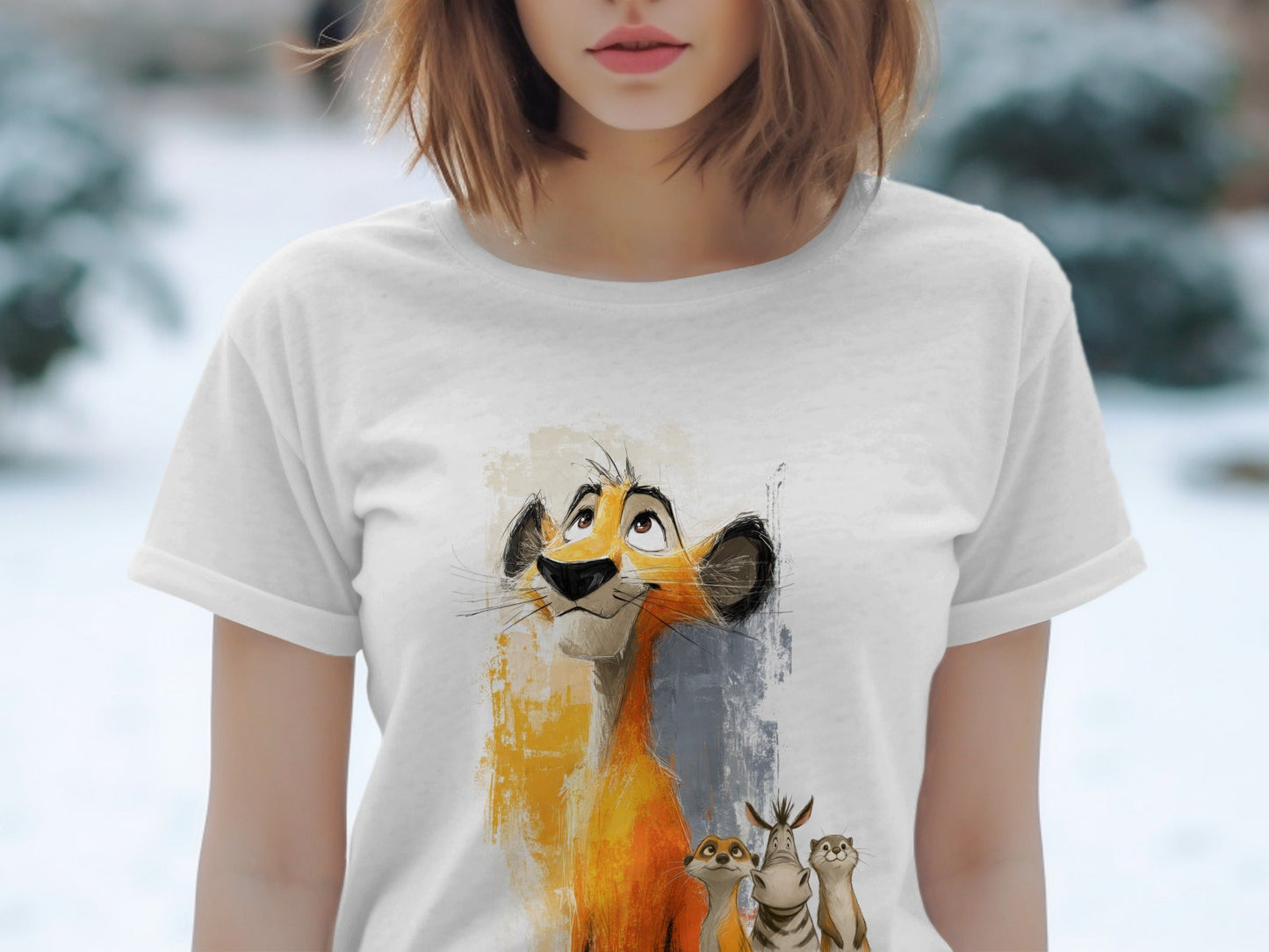 RMA APPAREL Lion T-Shirt, Unisex Wildlife Tee, S - 5XL, Animal Friends - Moodimals Unisex T-Shirt - RMA APPAREL - Roclla Media Apparel Store