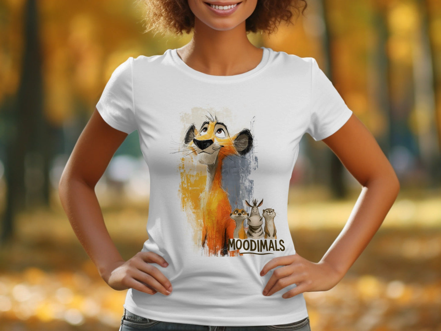 RMA APPAREL Lion T-Shirt, Unisex Wildlife Tee, S - 5XL, Animal Friends - Moodimals Unisex T-Shirt - RMA APPAREL - Roclla Media Apparel Store