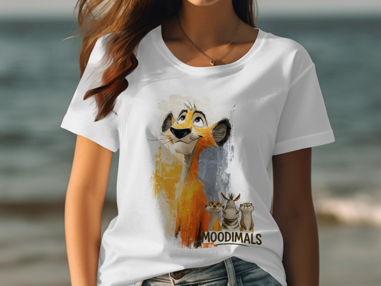 RMA APPAREL Lion T-Shirt, Unisex Wildlife Tee, S - 5XL, Animal Friends - Moodimals Unisex T-Shirt - RMA APPAREL - Roclla Media Apparel Store