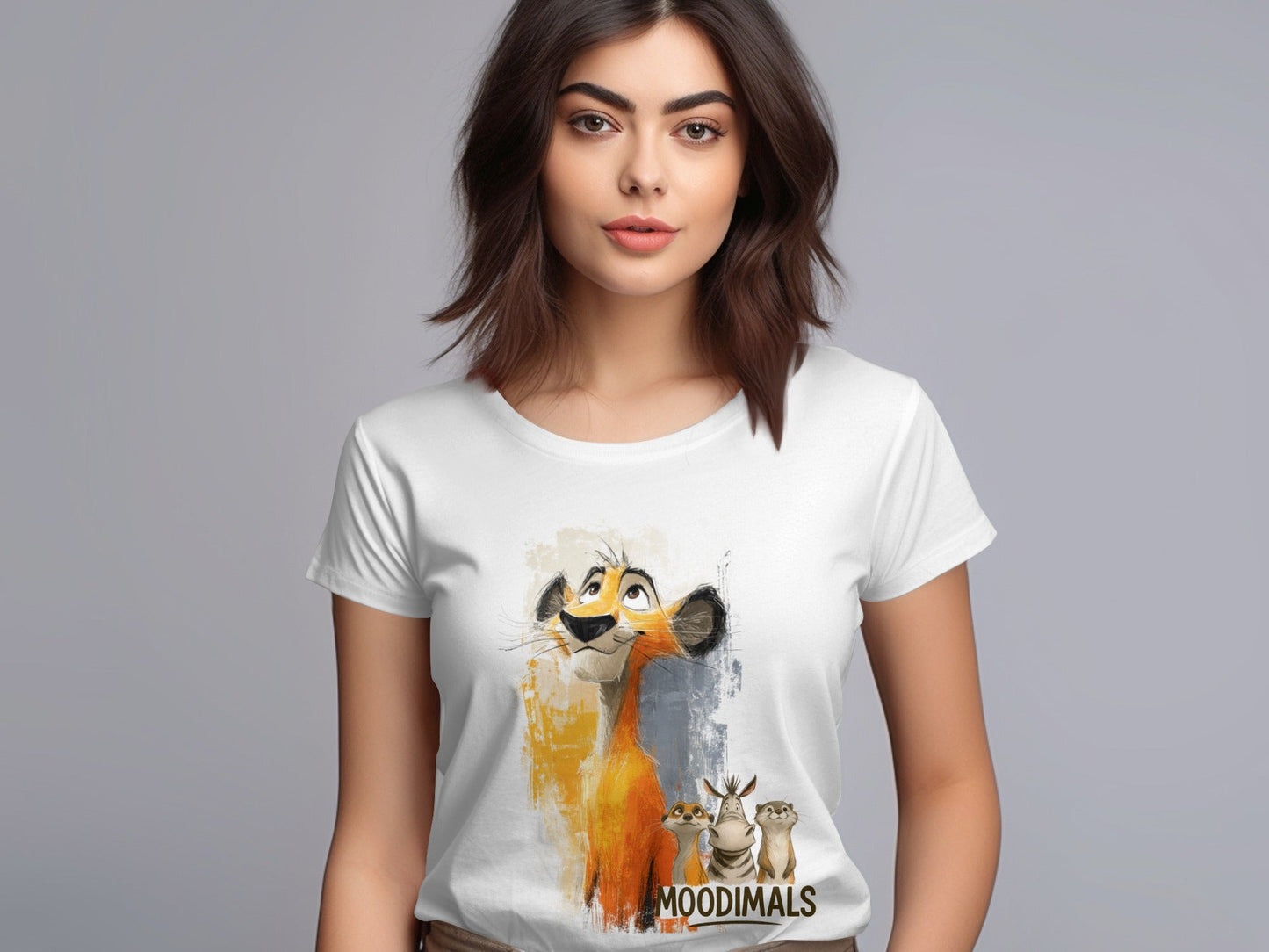 RMA APPAREL Lion T-Shirt, Unisex Wildlife Tee, S - 5XL, Animal Friends - Moodimals Unisex T-Shirt - RMA APPAREL - Roclla Media Apparel Store