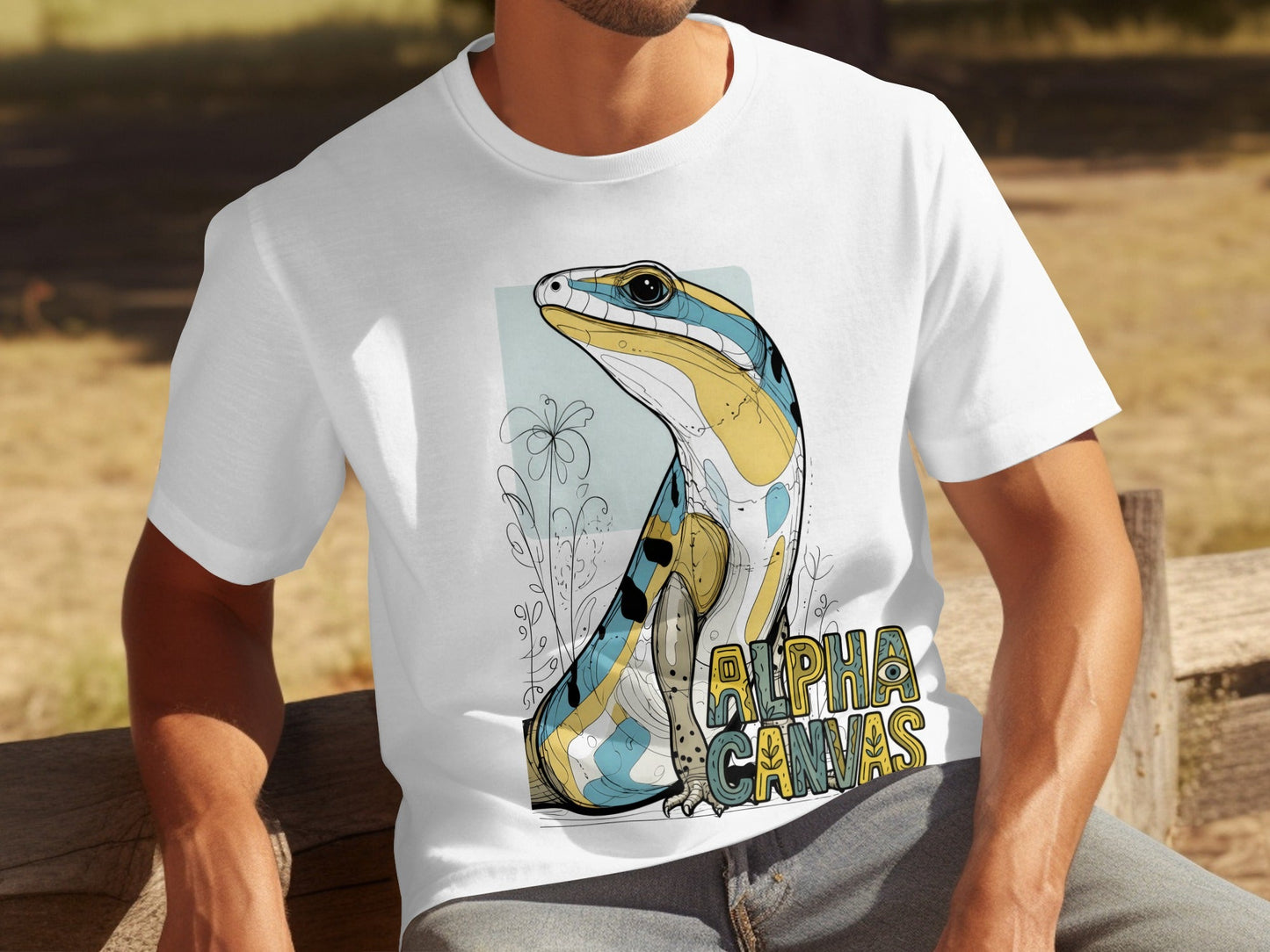 RMA APPAREL Lizard Design Mens Womens Sizes S to 5XL T-Shirt - DFTW - White T-Shirt - RMA APPAREL - Roclla Media Apparel Store
