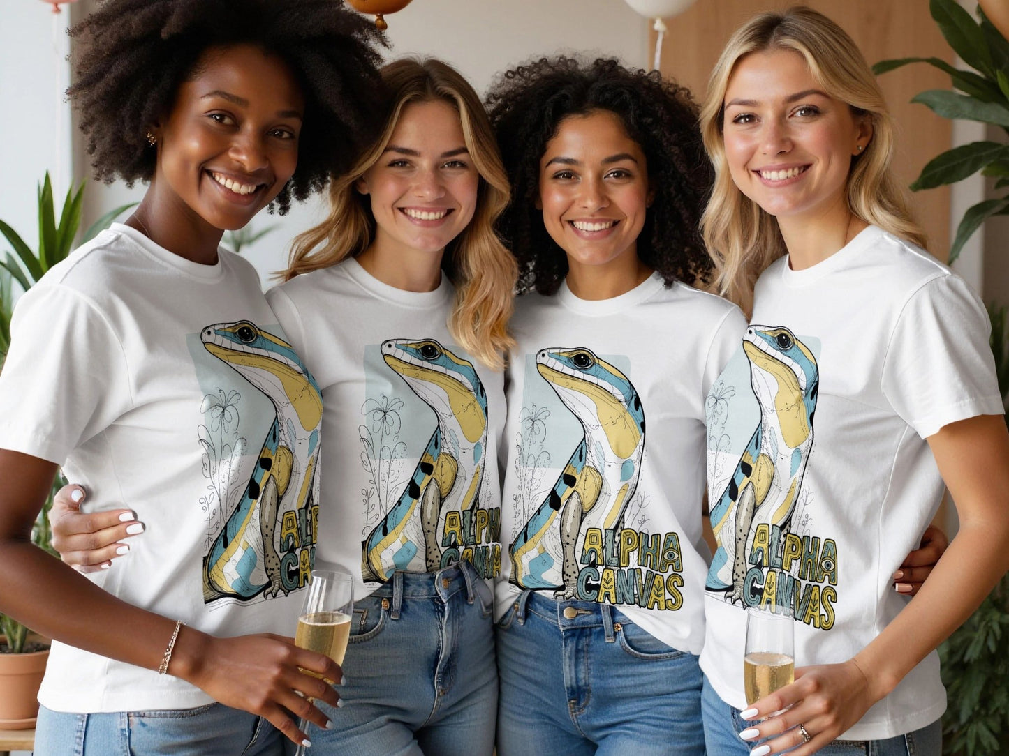 RMA APPAREL Lizard Design Mens Womens Sizes S to 5XL T-Shirt - DFTW - White T-Shirt - RMA APPAREL - Roclla Media Apparel Store