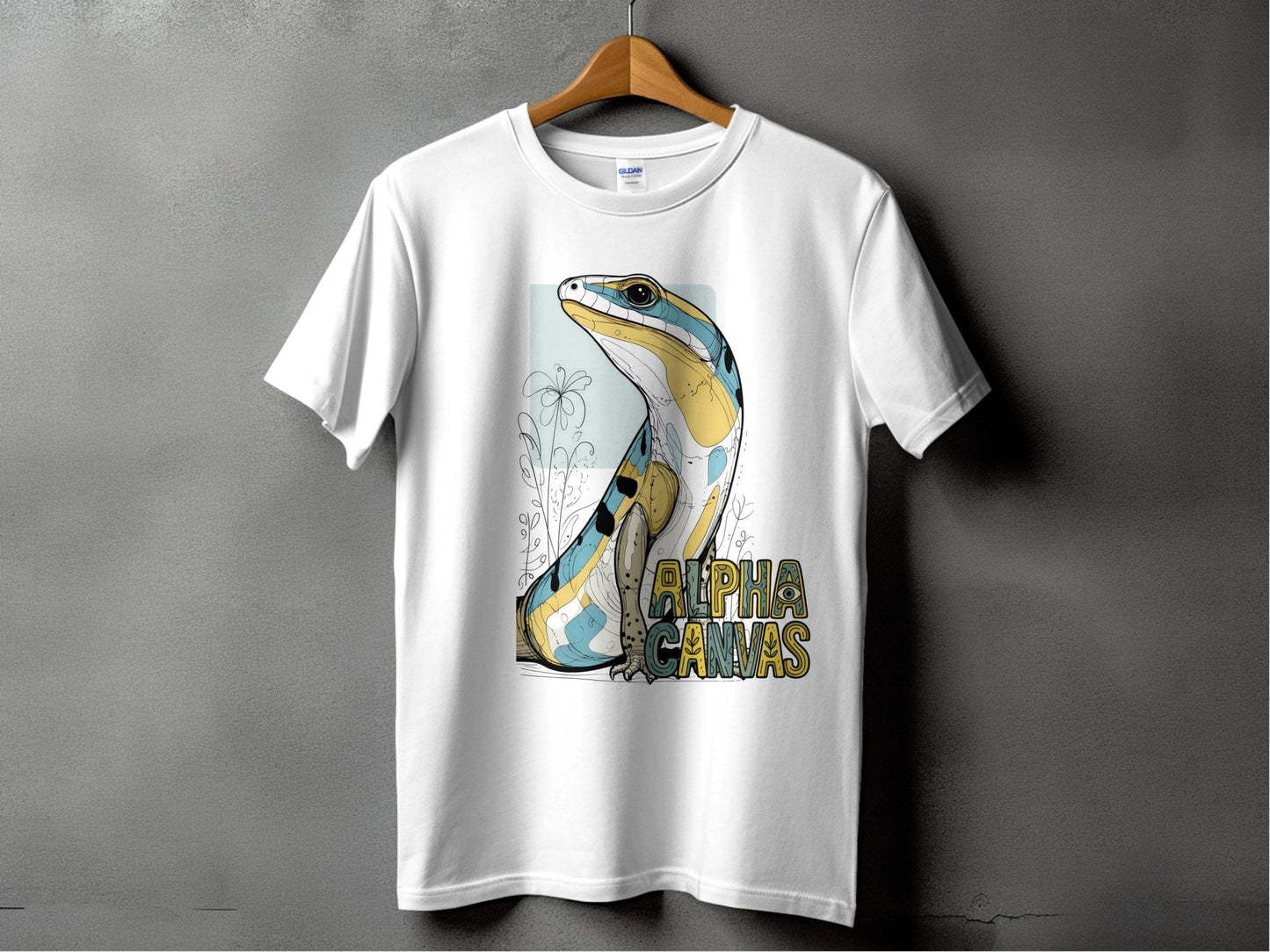 RMA APPAREL Lizard Design Mens Womens Sizes S to 5XL T-Shirt - DFTW - White T-Shirt - RMA APPAREL - Roclla Media Apparel Store