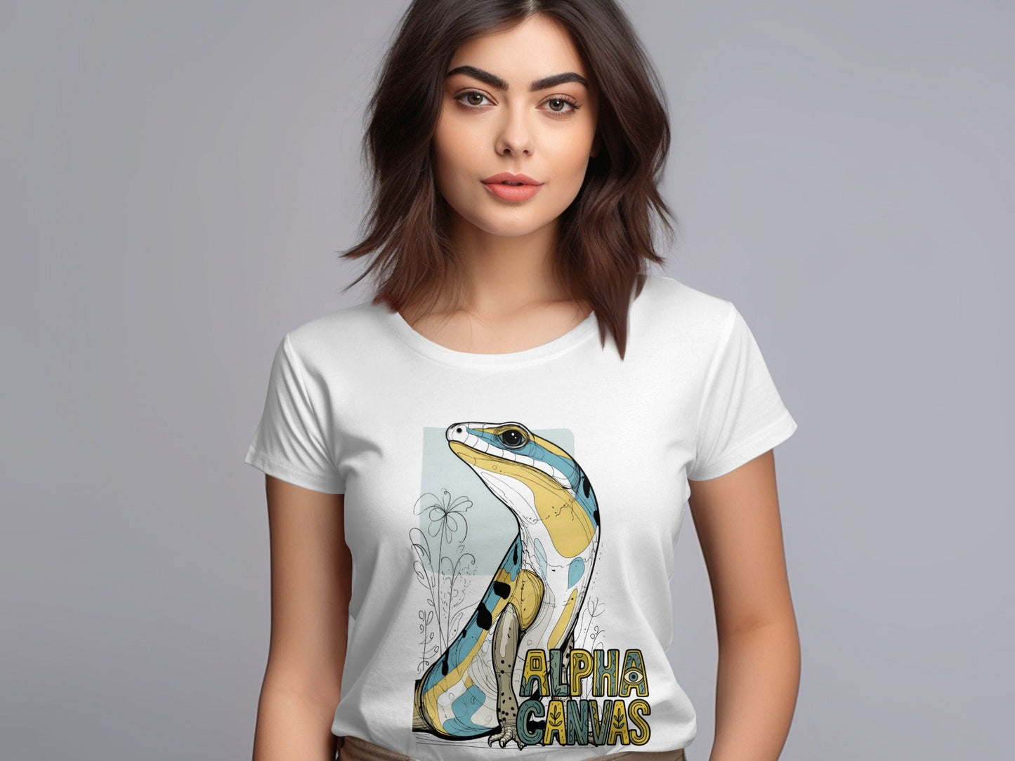 RMA APPAREL Lizard Design Mens Womens Sizes S to 5XL T-Shirt - DFTW - White T-Shirt - RMA APPAREL - Roclla Media Apparel Store