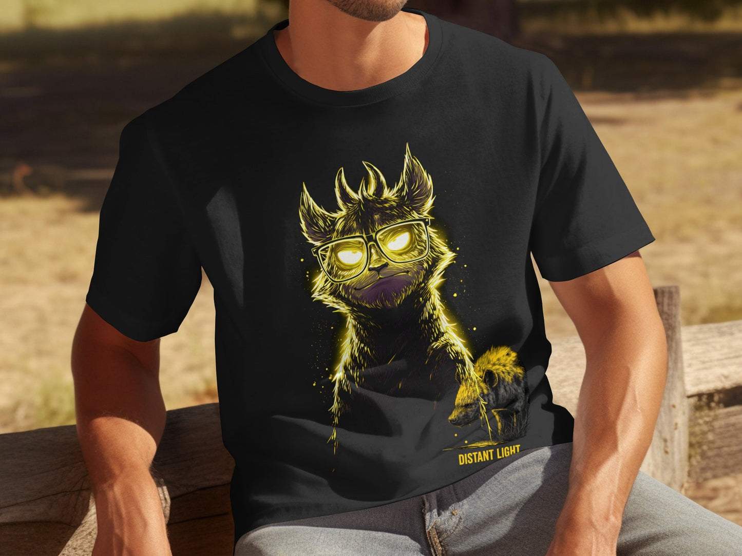 RMA APPAREL Mammal Art illustration With Glasses T-Shirt Sizes S to 5XL - Distant Light White T-Shirts - RMA APPAREL - Roclla Media Apparel Store