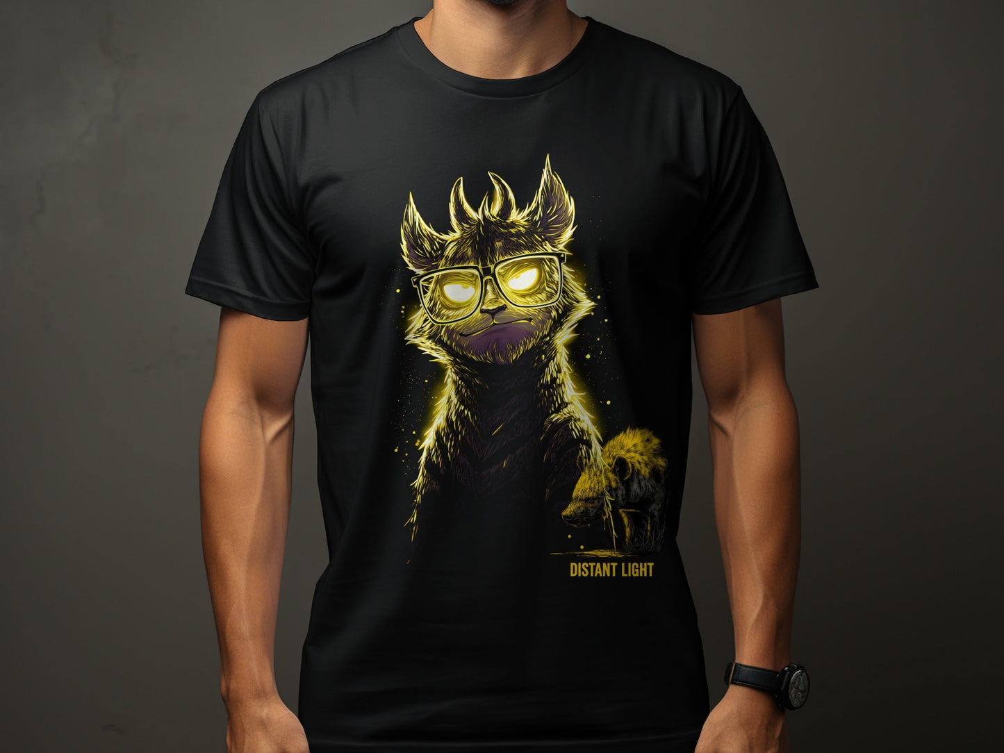 RMA APPAREL Mammal Art illustration With Glasses T-Shirt Sizes S to 5XL - Distant Light White T-Shirts - RMA APPAREL - Roclla Media Apparel Store