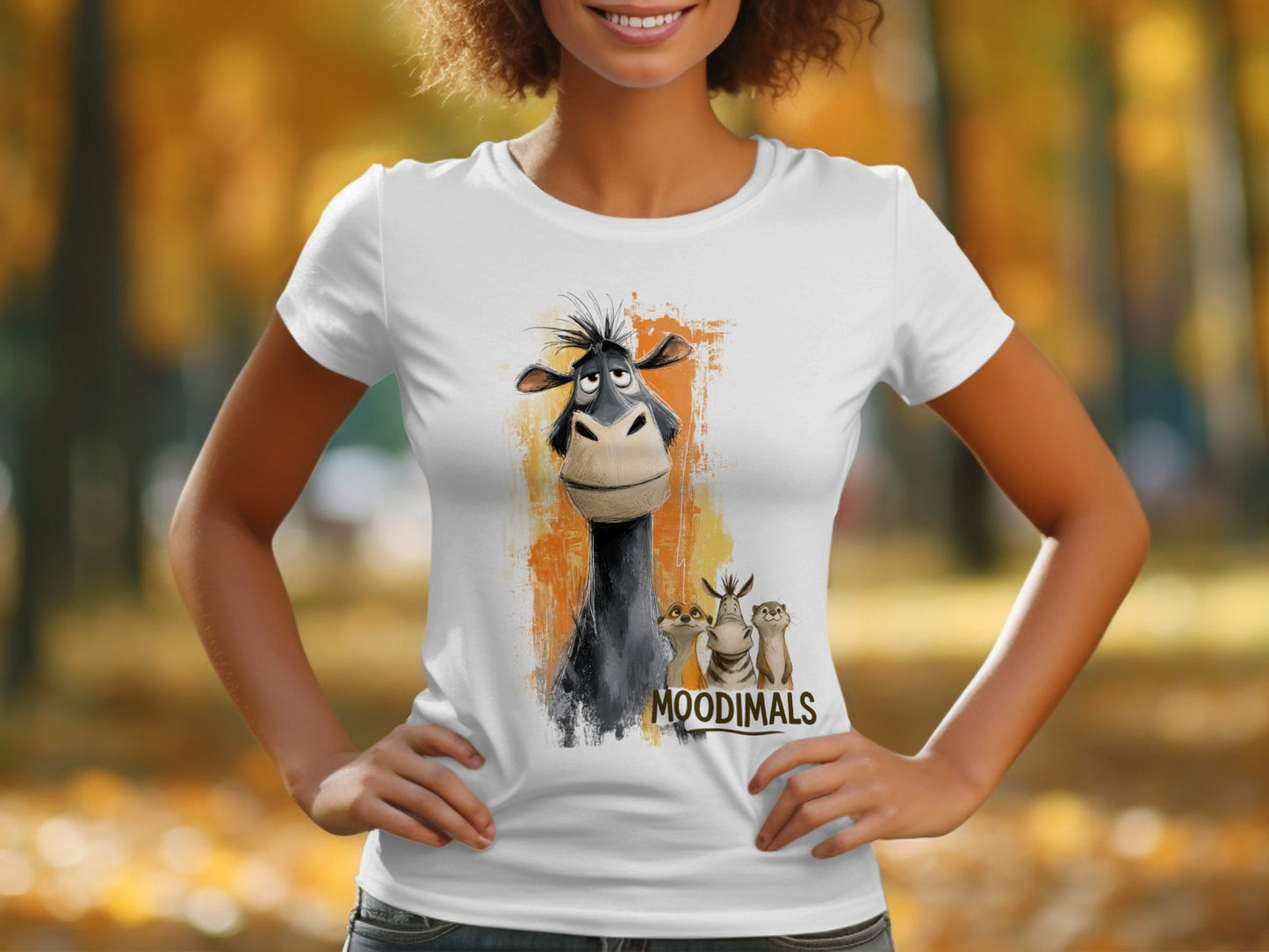 RMA APPAREL Moodimals T-Shirt, Wildlife Tee, Animal Graphic T-Shirt, Sizes S - 5XL - Moodimals Unisex T-Shirt - RMA APPAREL - Roclla Media Apparel Store