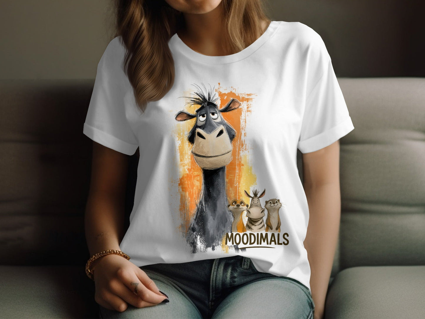 RMA APPAREL Moodimals T-Shirt, Wildlife Tee, Animal Graphic T-Shirt, Sizes S - 5XL - Moodimals Unisex T-Shirt - RMA APPAREL - Roclla Media Apparel Store