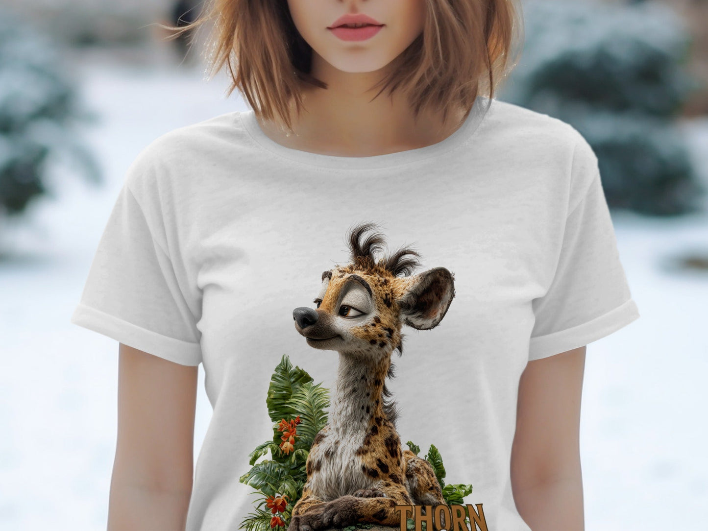 RMA APPAREL Thorn Claw Hyena Unisex T-Shirt Sizes S to 5XL T-Shirt - Thorn & Claw White T-Shirts - RMA APPAREL - Roclla Media Apparel Store