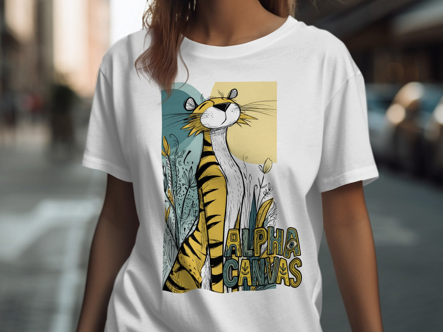 RMA APPAREL Tiger Graphic Unisex T-Shirt Sizes S 5XL product type - DFTW - White T-Shirt - RMA APPAREL - Roclla Media Apparel Store