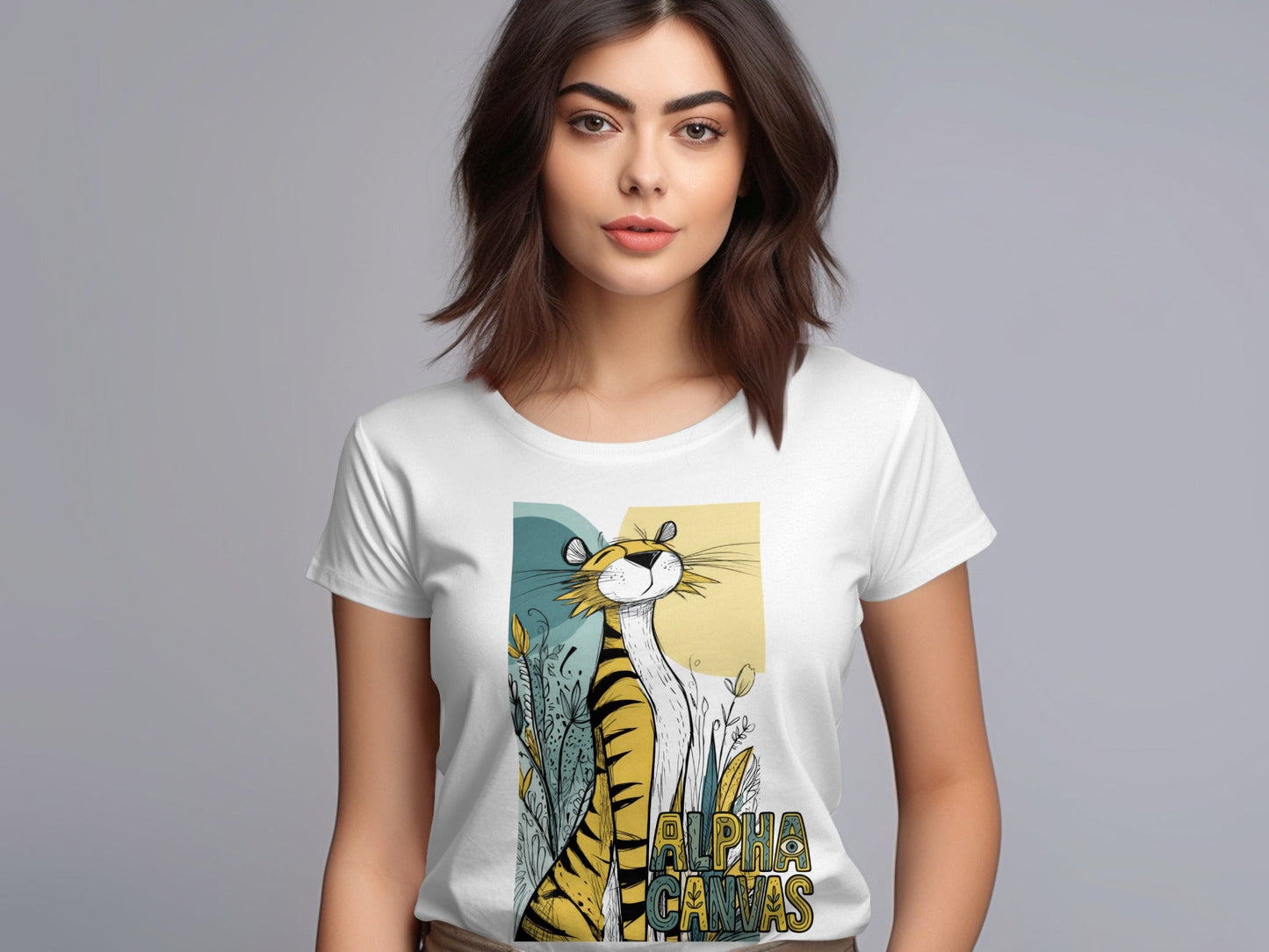 RMA APPAREL Tiger Graphic Unisex T-Shirt Sizes S 5XL product type - DFTW - White T-Shirt - RMA APPAREL - Roclla Media Apparel Store