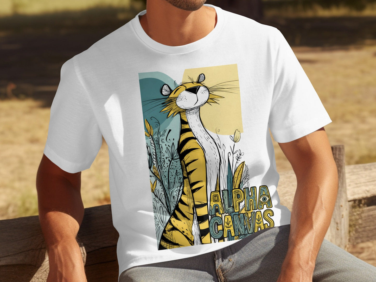 RMA APPAREL Tiger Graphic Unisex T-Shirt Sizes S 5XL product type - DFTW - White T-Shirt - RMA APPAREL - Roclla Media Apparel Store